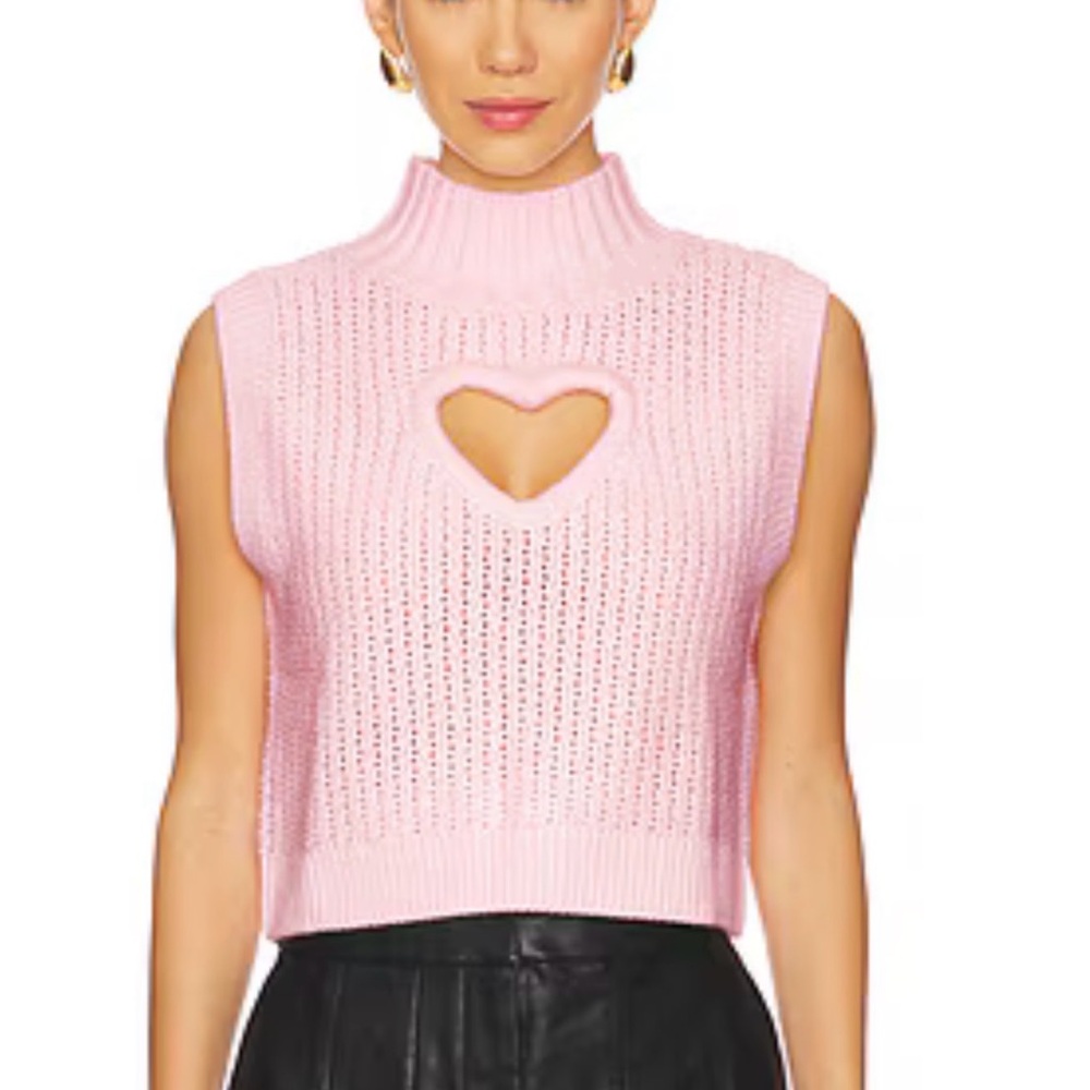 NWT Size S Viral For Love and Lemons Rebecca Sleeveless Knit Sweater
